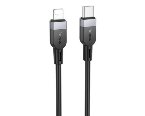 Кабель Hoco X109 Silicone Type-C to Lightning PD27W 3m (Чорний)