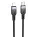 Кабель Hoco X109 Silicone Type-C to Lightning PD27W 3m (Чорний)