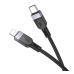 Кабель Hoco X109 Silicone Type-C to Lightning PD27W 3m (Чорний)