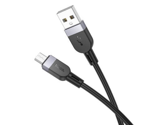 Кабель Hoco X109 Silicone Micro 2.4A 3m (Чорний)