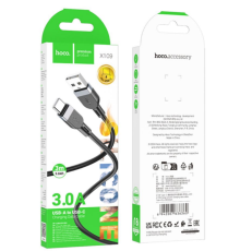Кабель Hoco X109 Silicone Type-C 3A 3m (Чорний)