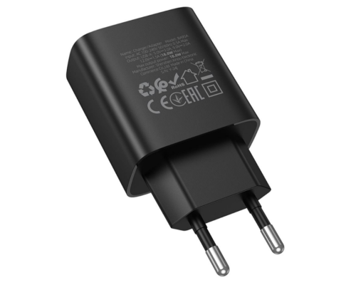 Мережевий Зарядний Пристрій Borofone BA95A 1USB QC 18W Led Display (Чорний)
