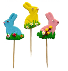 Великодня прикраса/кондитерський набір Великодні Зайці