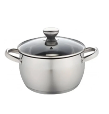 55865-18 Каструля "Lessner" з корозійностійкої сталі з кришкою 2,9л