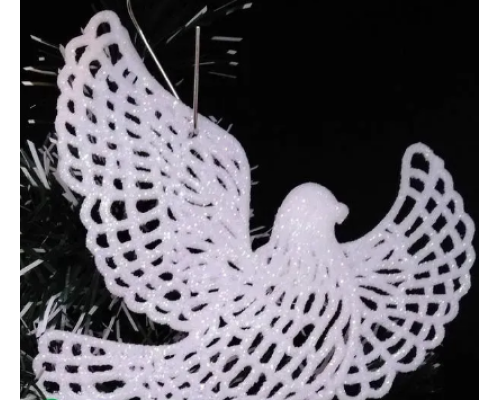 Прикраса на ялинку 3D Голуб 12*10 см