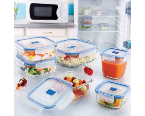 P3547 Ємність для їжі прямокутна з кришкою 820мл «Luminarc» Pure Box Active