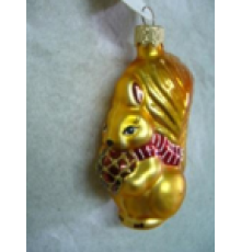 Скляна іграшка 1084 Білочка