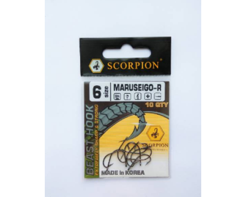 Гачки Scorpion MARUSEIGO 3, 4,5,6,7,8,9,11 (10 шт)