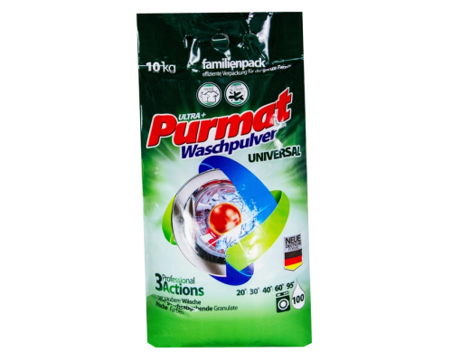 Purmat universal порошок для прання 10 кг п/е / засіб мийний для прання порошкоподібний