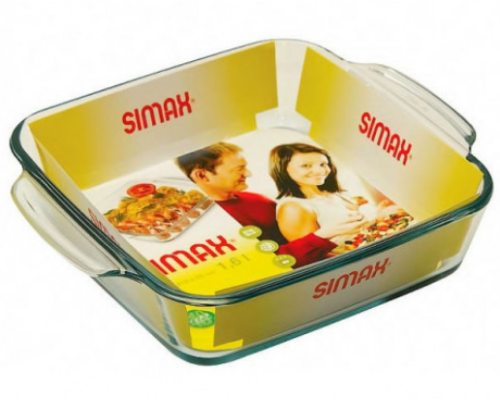 Лоток для запікання 1,6л 25см Квадратний Simax Color s7286
