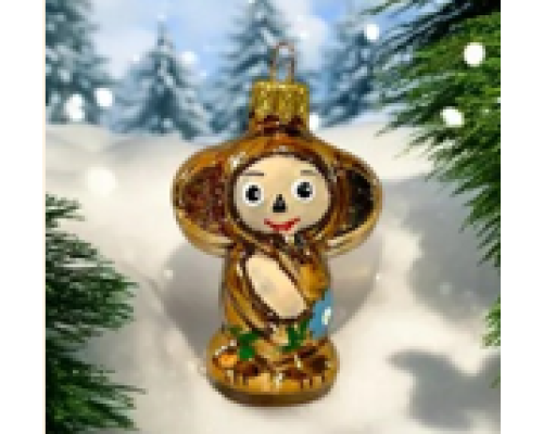 Скляна іграшка 1117 Чебурашка